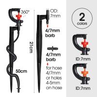 Rotocator de 360° 5 Piezas de Riega Tros de 21cm Conectores de Tachón Para Jardín, Granja y Invernadero - details 1