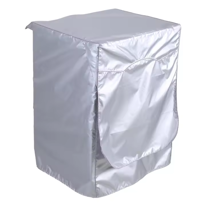 Cubiertas plateadas para lavadora, protector solar impermeable, carga frontal, protección de capa para secadora - 1