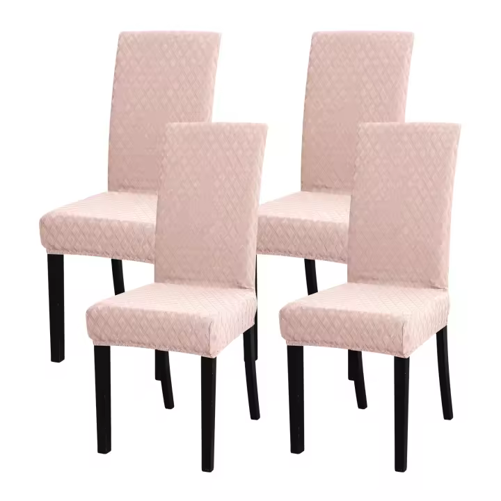Funda de silla de comedor repelente al agua 4/6 Piezas Funda De Silla De Jacquard Para Comedor - 1
