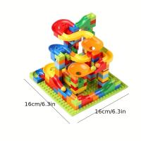 Versatile slideway ball building blocks for children's toys 168 small particle track assembly puzzle DIY toys - details 4
