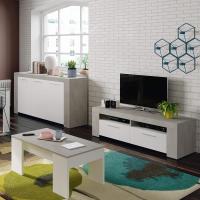 Taburete Moderno de Blanco Armario Auxiliar de Comedor Medidas 144cm x 42cm x 80cm - details 17