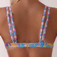 2025 Nuevo Bikini de Moda con Cuello Halter Impreso de Alta Gama para Mujer Traje de Baño de Dos Piezas para la Playa. - details 11