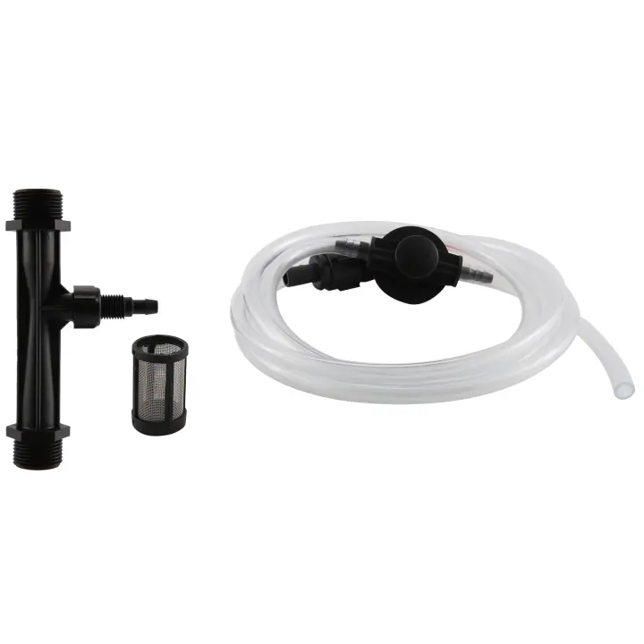 Dispositivo de riego de jardín 3/4, Kit de tubo de agua con interruptor de inyector de fertilizante Venturi - 1