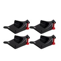 Guía de manguera de coche de 4 piezas, rodillo de manguera de neumático para lavado de coches, guía de manguera de neumático, herramienta de lavado de plástico para neumáticos de coche-negro - details 0
