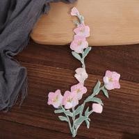 Parches bordados de flores de ciruelo DIY, apliques elegantes para planchar en ropa, parches de ropa Vintage exquisitos, costura - details 3