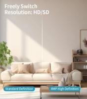 Cámara WIFI Tuya para interiores, monitor de bebé de 5MP, conversación bidireccional, Zoom 4X PTZ 360 °    Las cámaras de vigilancia admiten Alexa Google Smart Life - details 8