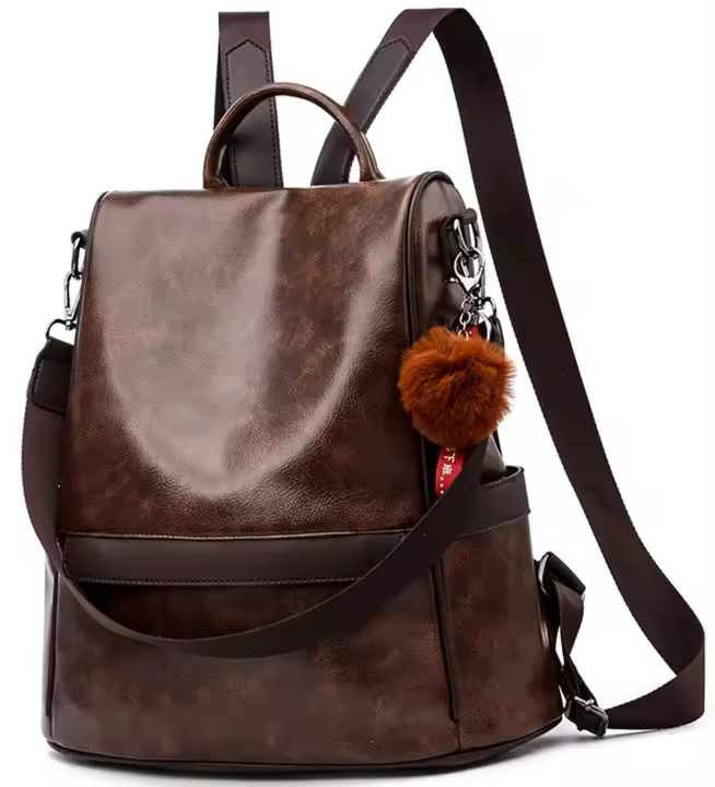 Anti-robo Mujer Mochila de Cuero de pu mochila de Bolsa de mano Mochilas Casual Bolsa de viaje Messenger Bag Mochila - 1