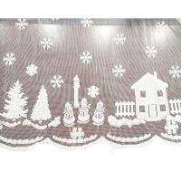 Mantel redondo/rectangular, mantel Ense blanco con estampado de copos de nieve, mantel de boda para decoración del hogar, Navidad - details 4