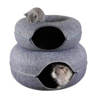 Juguete Interactivo de Doble Uso para Gatos Donut Cat Cama de Mascota Túnel de Gato Equipamiento Deportivo para Gatos Entrenamiento de Gatos - details 3