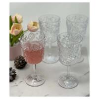 Juego de 4 vasos de plástico Paisley (13 oz), juego de vasos acrílicos sin BPA, vasos irrompibles, copas de vino - details 1