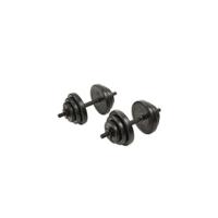 Fitness-Juego de Mancuernas cromadas (15 kg, Incluye Funda de Transporte), Unisex, Gris, Talla única - details 7