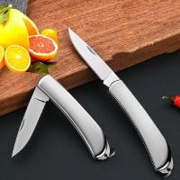 Cuchillo De Frutas Plegable De Acero Inoxidable Para Cocina Accesorios De Cocina Portátil Para Exteriores Cuchillo De Pelar Frutas - details 0