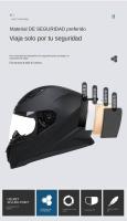 Cascos de Moto con ventilación y transpirabilidad para hombre y mujer, cascos de Moto de cara completa, para carreras de descenso - details 3