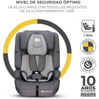 Silla de Coche para Niños Amplia, Suave, Arnés de 5 Puntos, Ajuste de Cabeza, Reductor Modular, Negro - details 12