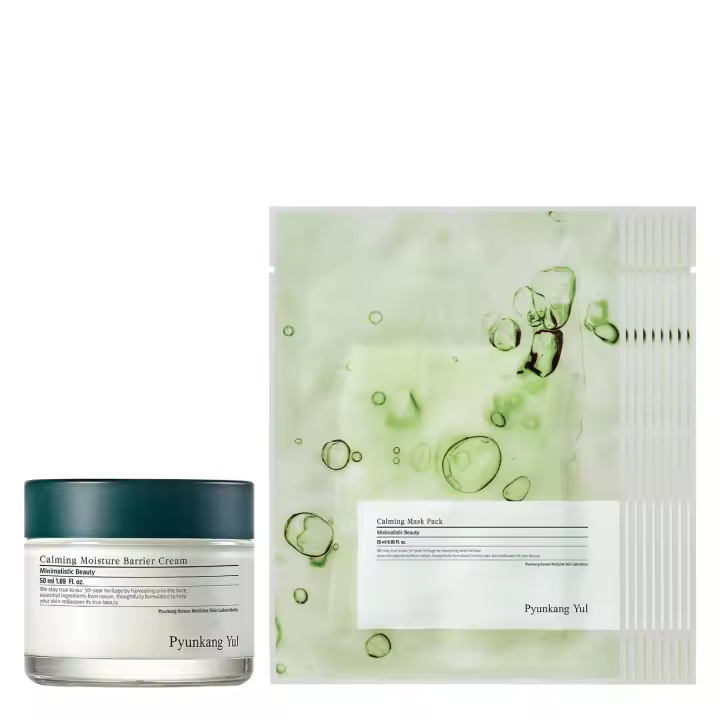 El suero en crema PKY alivia instantáneamente la piel sensible, vegano, crema coreana para el cuidado de la piel/barreira (1,69 Fl. Oz, 50ml) y Calmante Facial - 1