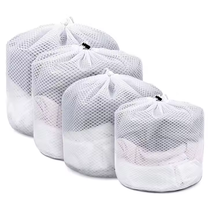 Bolsa de lavado Reutilizable con Cordón, Kit de Saco, 4 Piezas - 1