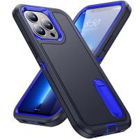 Funda resistente antigolpes militar híbrida 3 en 1 para iPhone 16 Pro Max 11 12 13 14 15 Pro Max 15 Plus 16E cubierta dura para teléfono con soporte para PC - details 7