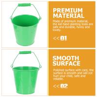 Set de Herramientas de Jardinería Ligeras para Niños Pala de Arena de Colores Verdes - details 1