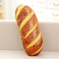 Almohada con forma de pan de aperitivo de simulación 3D divertida, cojín Lumbar suave, juguete de peluche, almohada oblonga, regalo único para amigos - details 2