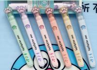 Rotuladores fluorescentes con forma de pata de gato, bolígrafos de dibujo en colores Pastel para estudiantes, suministros de oficina y escuela, papelería bonita, 6 unidades por juego - details 4
