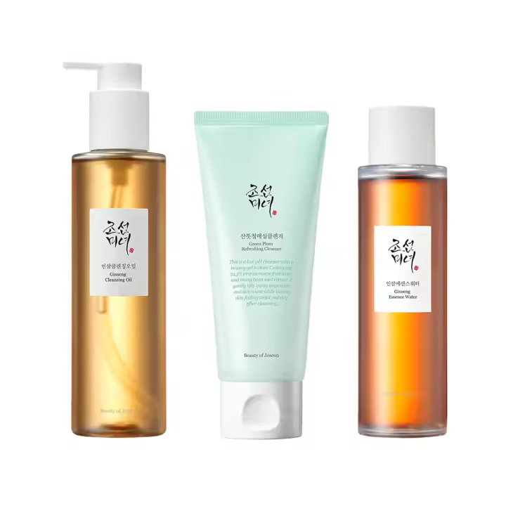 Hot Beauty of Joseon & Moisture Trio Oil Limpiador de ciruela verde Esencia de ginseng Agua Limpieza profunda e hidratación Cuidado de la piel coreano - 1