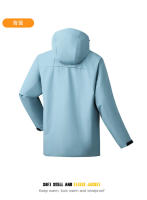 Chaqueta de exterior para mujer con capucha, unisex, resistente al viento e impermeable, abrigo de montañismo profesional - details 13