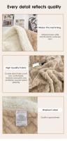 Manta suave a cuadros para adultos y niños, edredón de felpa, colcha cálida de invierno para camas, sofá y cama - details 9