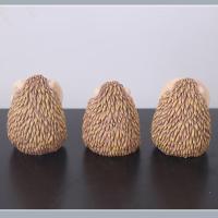 3 uds. Modelos de micropaisaje estatua de erizo de resina escultura de Animal creativa impermeable miniaturas de dibujos animados estatuilla de jardín - details 10