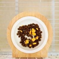 Cuenco de alimentación para mascotas colgante con Base de madera, diseño de suspensión, jaula fija para gatos, comederos de alimentos con forma de gato/oso, fácil limpieza - details 2