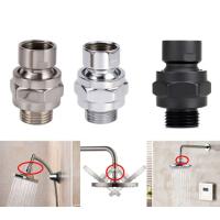 Adaptador de bola giratoria de ducha de cobre, extensión de brazo de ducha de cambio de ángulo G1/2, soporte ajustable, Conector de Ducha - details 1