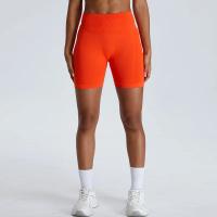 Pantalones cortos de Yoga para mujer, Shorts deportivos de cintura alta, secado rápido, transpirables, adelgazantes, novedad - details 4