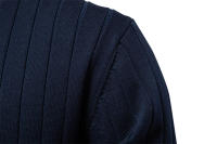 Cárdigan con cuello en V para hombre, suéter de manga larga, Chaqueta de punto con ribete de Color de contraste de moda - details 11
