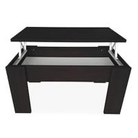 mesa centro elevable,  mesa con tapa color wengue, mesa de salón, mesa atractiva, mesa funcional