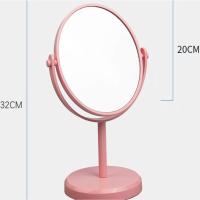 Espejo de maquillaje de escritorio, espejo de tocador giratorio de un solo lado, espejo de tocador de pie ovalado, espejos cosméticos de escritorio para dormitorio en casa - details 0