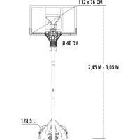 Canasta de baloncesto resistente con altura regulable - details 18