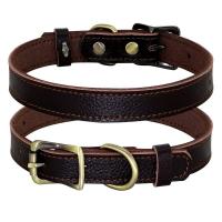 Collar ustable genuino perros pequeños medianos, collares de cuero suave cachorros y gatitos para Chihuahua, Bulldog Francés - details 6