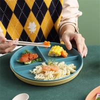 Platos Redivisibles de 3 Compartimentos Vajilla Segura para Cocina Adecuado para Adultos - details 1