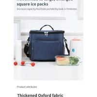 Bolsa aislante gruesa Oxford de hombro Manual de gran capacidad, bolsa de almuerzo para acampar, bolsa de pícnic al aire libre - details 1