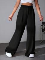 Pantalones de vestir clásicos nuevos en pantalones femeninos de pierna recta cómodos pantalones de mujer de cintura alta sólidos calientes - details 10