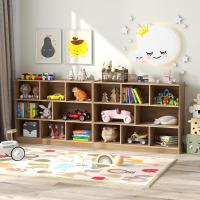 Estantería Infantil con 5 Compartimentos Abiertos, Librería para Juguetes y Libros de Niños, Armario Bajo con Patas Antideslizantes, Estante para Exhibición (111 x 30 x 61,5 cm, Natural) - details 36