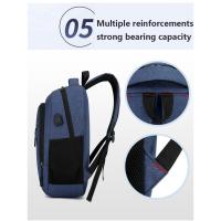Mochila Impermeable Para Hombres Ultra Ligera Con Capacidad Para Portátil De 15.6 Pulgadas Estilo Clásico Bolsa De Espalda Para Libros Y Uso Diario - details 9