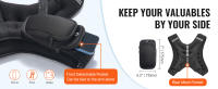 Chaleco con peso SucceBuy, rayas reflectantes. Hebilla ajustable para hombres y mujeres. Equipo de entrenamiento para fuerza y ​​correr - details 1