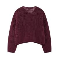 TRAF Pantalones de Punto para Mujer Otoño-Invierno Suéter Casual con Botones Largos - details 10