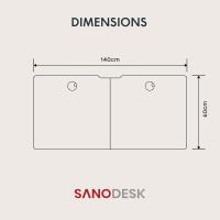 Escritorio de Oficina Elevable Motoriado 110 x 60 cm Diseño Ergonómico y Moderno con Soporte y Ventilador Fácil Instalación - details 17