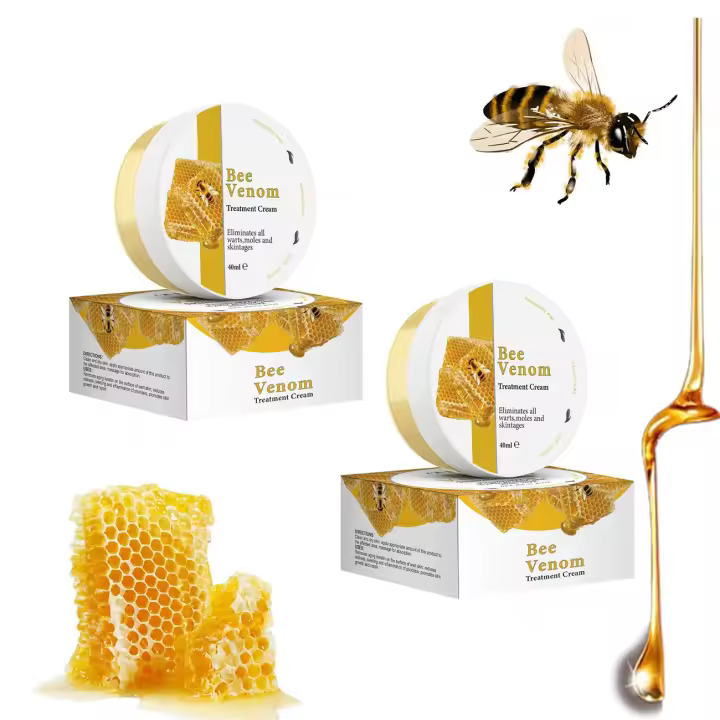 CZMSECAI Crema facial con veneno de abeja, 2 unidades, reduce las imperfecciones, fórmula totalmente natural - 1