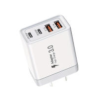 Cargador USB C de Carga Rápida Bloque de 4 Puertos, Dual PD+QC, Conector de Pared Tipo C Compatible con iPhone y Samsung Accesorios de Electrónica - details 9