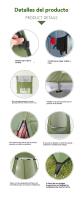 Tienda ducha camping privacidad al aire libre vestidor con ventana - details 4