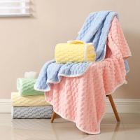 Toalla de baño de celosía de nube de terciopelo de Coral, Toalla de baño suave absorbente, 1 pce - details 2