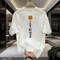 Camiseta Casual de Manga Corta con Estampado de Planeta del Sistema Solar - details 1