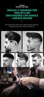 Kemei-cortadora de pelo profesional para hombre, máquina de corte de pelo recargable, inalámbrica, potente - details 3